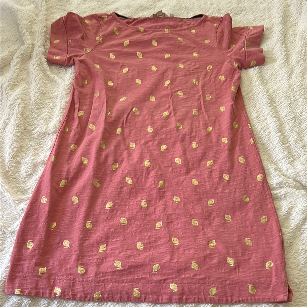 Boden Pink Casual Lemon Dress